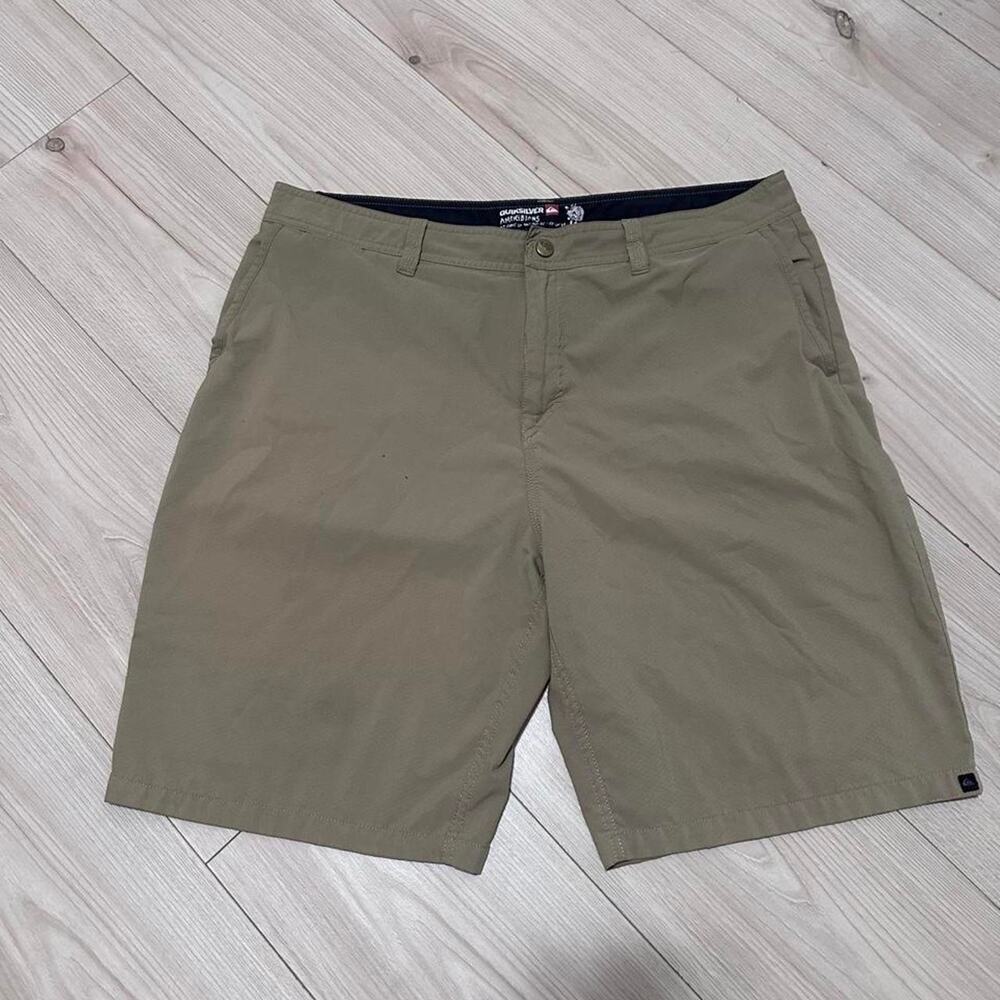 Quiksilver Amphibian Hybrid Shorts Men’s 38 Khaki Golf Casual Stretch